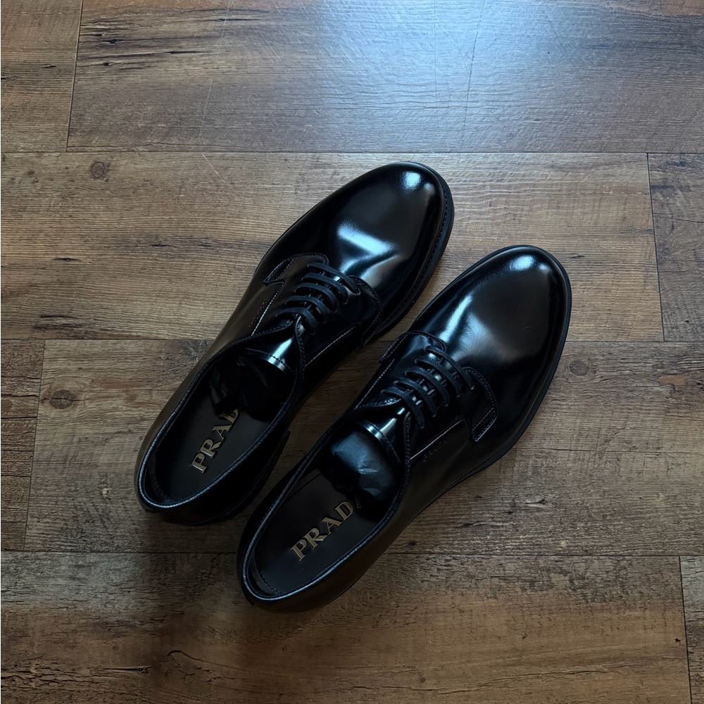 PRADA DERBY LACE-UP SHOES ( MENS 8.5)- BRAND NEW - Picture 2 of 6